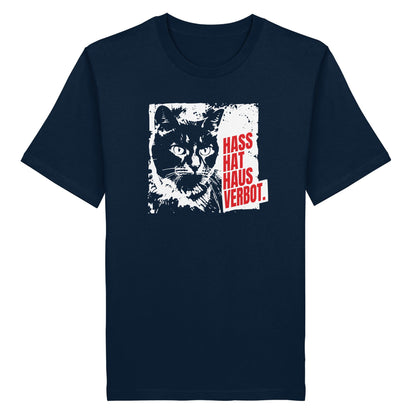Hass hat Hausverbot – T-Shirt – Dunkelblau, digitale Shirtigo-Produktvorschau