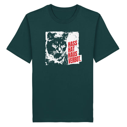 Hass hat Hausverbot – T-Shirt – Dunkelgrün, digitale Shirtigo-Produktvorschau